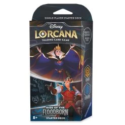 Disney Lorcana Trading Card Game By Ravensburger – Rise Of The Floodborn – Starter Deck – Evil Queen And Gaston -Disney 1611057960077 1