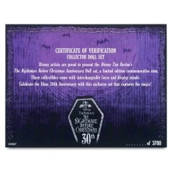 Disney The Nightmare Before Christmas 30th Anniversary Limited Edition Doll Set -Disney 1614040900025 8