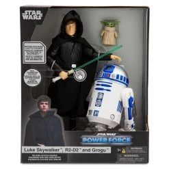 Disney Luke Skywalker, R2-D2 And Grogu Talking Action Figure Set – Star Wars Power Force – 10'' H -Disney 1713047620027 3