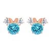 Disney Minnie Mouse Birthstone Earrings For Kids By CRISLU – Rose Gold 2 Disney Minnie Mouse Birthstone Earrings For Kids By CRISLU – Rose Gold -Disney 7401057015596