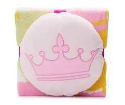 Disney Pink Princess Nogginz Pillow & Fleece Blanket Set