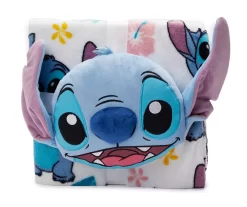 Disney Lilo & Stitch Blue Stitch Palm Nogginz Pillow & Plush Blanket Set